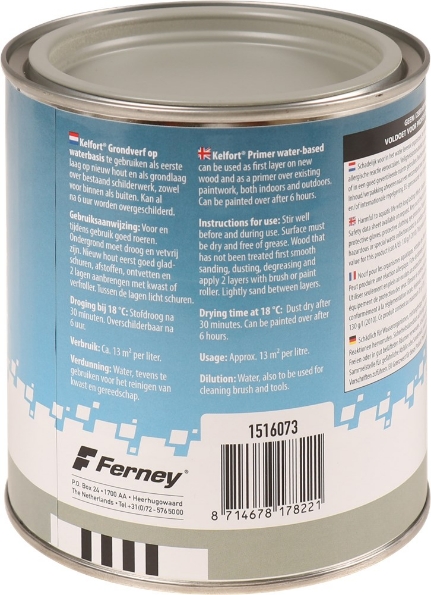 Afbeeldingen van Kelfort grondverf op waterbasis grijs 750 ml