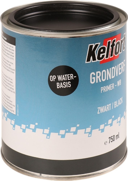 Afbeeldingen van Kelfort grondverf op waterbasis zwart 750ml