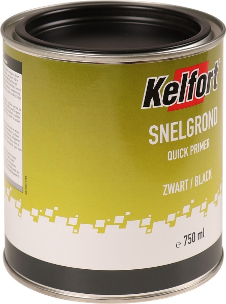 Afbeeldingen van Kelfort Grondverf snelgrond zwart 750ml