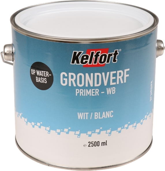 Afbeeldingen van Kelfort grondverf op waterbasis wit 2500ml