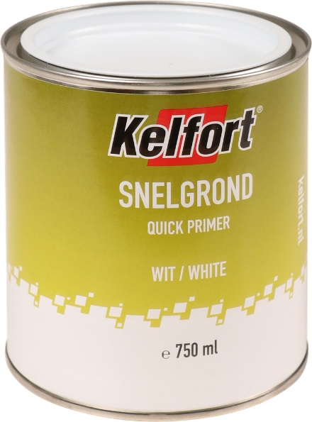 Afbeeldingen van Kelfort Grondverf snelgrond wit 750ml