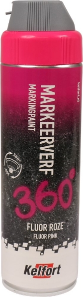 Afbeeldingen van Kelfort Markeerverf fluor 360 graden 500ml roze