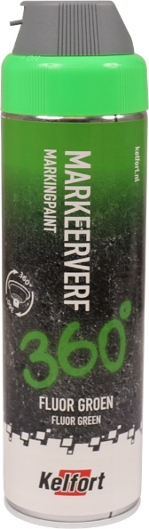 Afbeeldingen van Kelfort Markeerverf fluor 360 graden 500ml groen