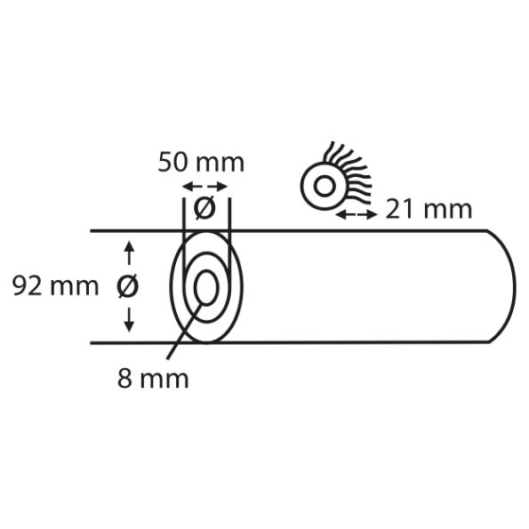 Afbeeldingen van Copenhagen Pro muurverfroller vestan 4* - 21 mm poolhoogte - 18 cm - wit