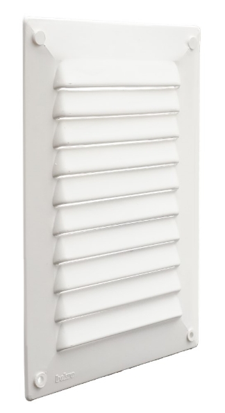 Afbeeldingen van BEKRO PLASTIKS Schoepenrooster, 22 x 15 cm, wit, pvc