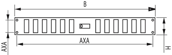 Afbeeldingen van Nedco ventilatierooster, 4 x 37cm, afsluitbaar, binnen, wit, pvc