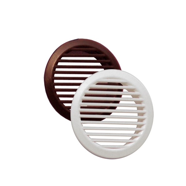 Afbeeldingen van WEHA Schoepenrooster 52mm rond pvc wit