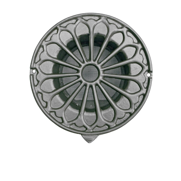 Afbeeldingen van WEHA Ventilatierooster retro design rond, 125 mm, doorlaat 67 cm2, brons, aluminium