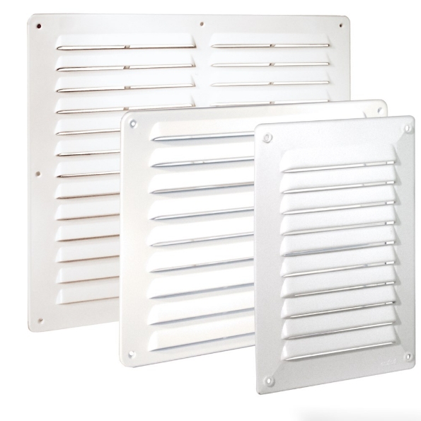 Afbeeldingen van BEKRO PLASTIKS Schoepenrooster, 22 x 15 cm, wit, pvc