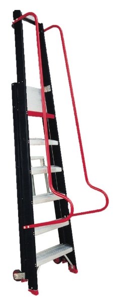 Afbeeldingen van Altrex Magazijntrap - aluminium trap (gecoat) Taurus 1 x 11