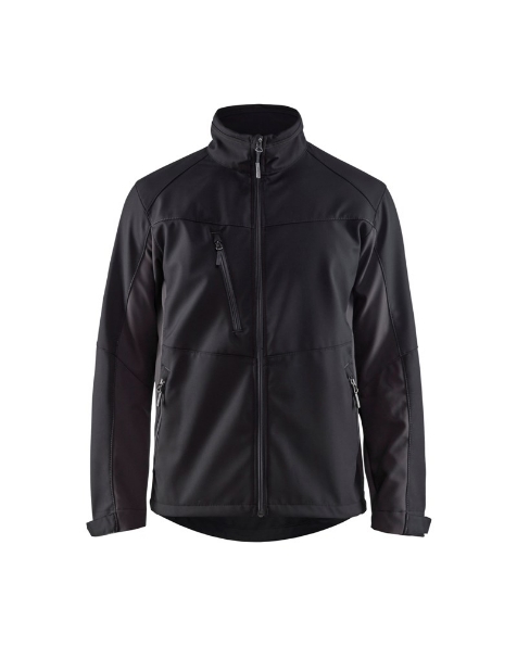 Afbeeldingen van Blåkläder Softshell jack 4950 zwart/grijs XL