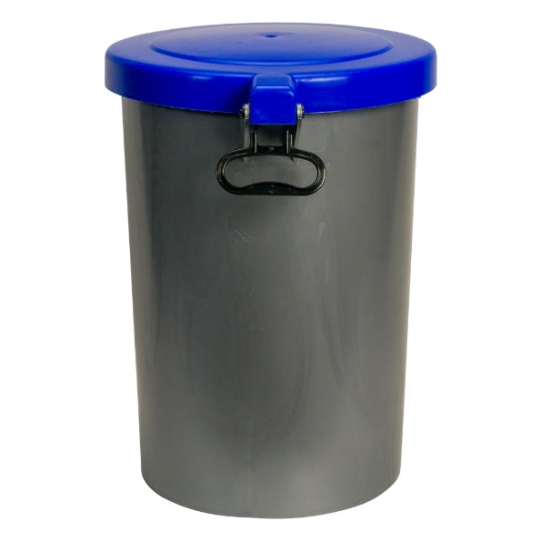 Afbeeldingen van GRIPLINE Afvalcontainer grijs 55 liter