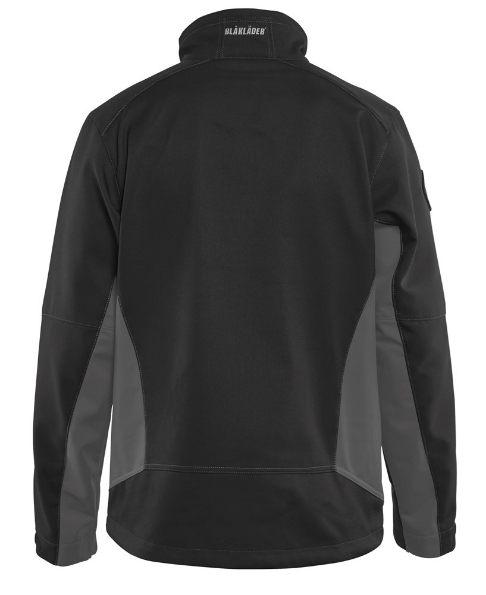 Afbeeldingen van Blåkläder Softshell jack 4950 zwart/grijs XL