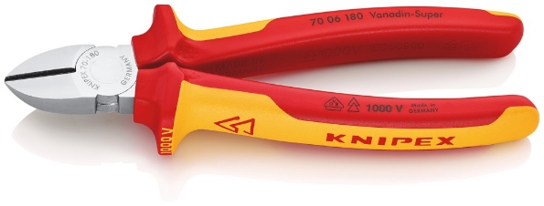 Afbeeldingen van KNIPEX Zijsnijtang VDE 180