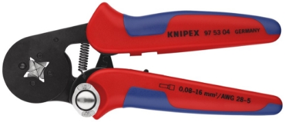 Afbeeldingen van KNIPEX Zelfinstellende krimptang voor adereindhulzen, met zij-invoering 180