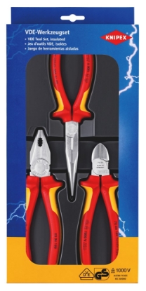 Afbeeldingen van KNIPEX Elektro-set VDE 3 delig