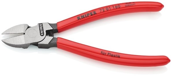 Afbeeldingen van KNIPEX Zijsnijtang voor kunststof met kunststof bekleed 160mm
