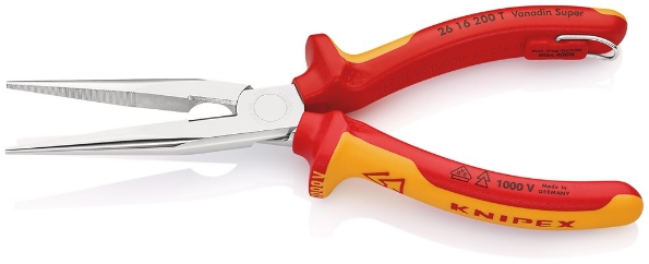 Afbeeldingen van KNIPEX Platspitse tang met zijsnijder, (telefoontang) 200