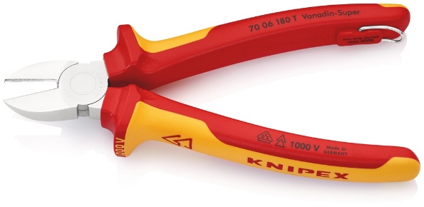 Afbeeldingen van KNIPEX Zijsnijtang VDE 180mm