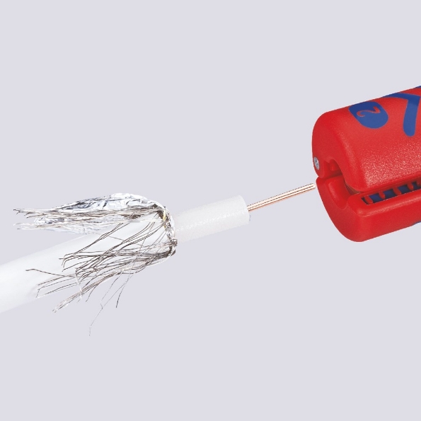 Afbeeldingen van KNIPEX Afstripgereedschap voor coax-kabel, universeel 100