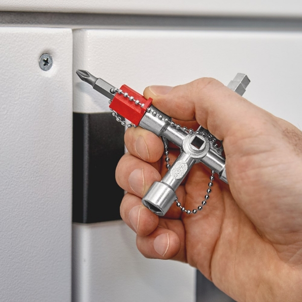 Afbeeldingen van KNIPEX Profi-Key, voor alle standaard afsluitsystemen 5,6,7,10mm