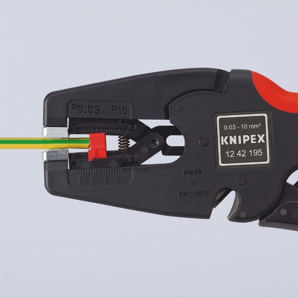 Afbeeldingen van KNIPEX MultiStrip 10, Automatische afstriptang 195mm 12 42 195 SB