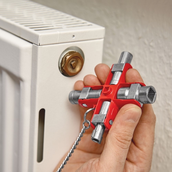 Afbeeldingen van Knipex universele sleutel voor schakelkasten en afsluitsystemen