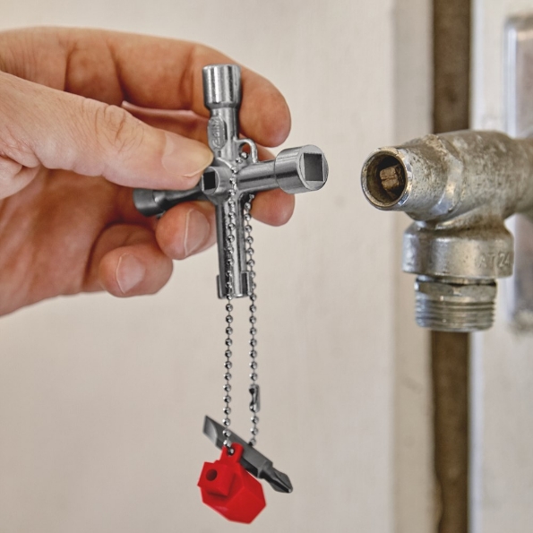 Afbeeldingen van KNIPEX Schakelkastsleutel, voor alle standaard schakelkasten en afsluitsystemen 5,6,8,9 mm