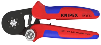 Afbeeldingen van KNIPEX Zelfinstellende krimptang voor adereindhulzen, met zij-invoering 180