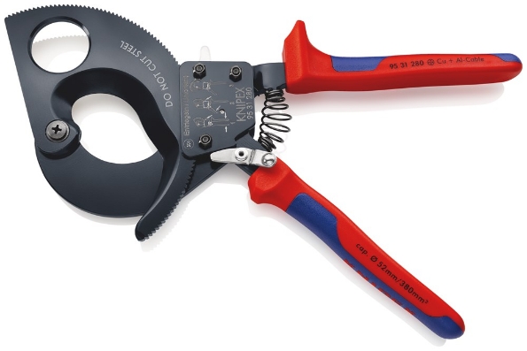 Afbeeldingen van KNIPEX Kabelschaar, (ratelprincipe) 280