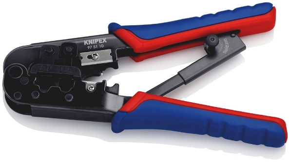 Afbeeldingen van KNIPEX Krimptang voor Western-stekkers 190mm tbv rj45