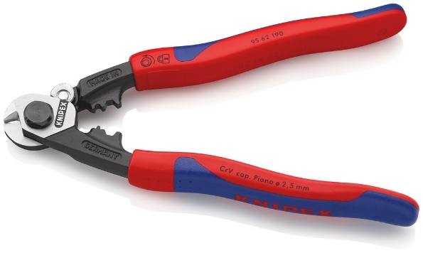 Afbeeldingen van KNIPEX Staaldraadschaar, gesmeed 190mm