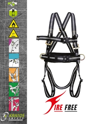 Afbeeldingen van Kratos brandvertragende harnas met riem