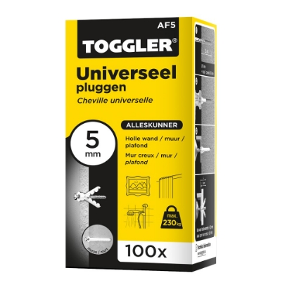 Afbeeldingen van Toggler Alligator plug + flens AF5 Ø5mm wanddikte > 6,5mm