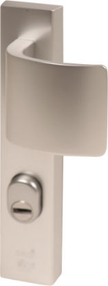 Afbeeldingen van Oxloc Veiligheid voordeurgarnituur met deurduwer PC72, rechts deurdikte 55mm kerntrekbeveiliging SKG3 F1