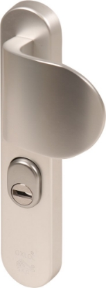 Afbeeldingen van Oxloc Veiligheid voordeurgarnituur met deurduwer PC55, rechts kerntrekbeveiliging SKG3 F1