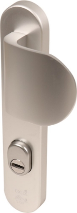 Afbeeldingen van Oxloc Veiligheid voordeurgarnituur met deurduwer PC72, rechts deurdikte 55mm kerntrekbeveiliging SKG3 F1