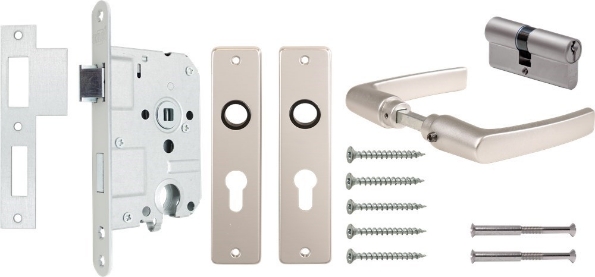 Afbeeldingen van Oxloc Dag- en nachtslotset deurbeslagset compleet