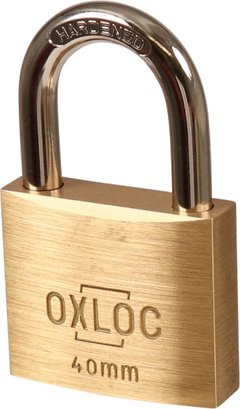 Afbeeldingen van Oxloc Cilinderhangslot gelijksluitend KA4002 messing 40mm