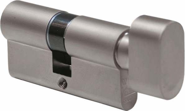 Afbeeldingen van Oxloc Profielcilinder knop dubbel cz40t40, SKG2