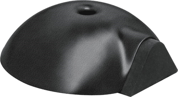 Afbeeldingen van Oxloc Deurstopper voor vloermontage rvs mat zwart 84 x 28 mm