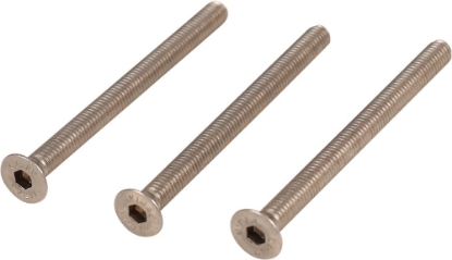 Afbeeldingen van Oxloc Schroevenset deurdikte 61-66 mm, m6 x 75 mm, set van 3 stuks, rvs