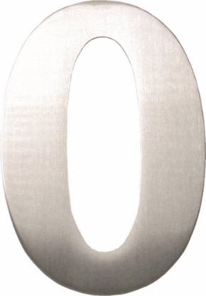 Afbeeldingen van Oxloc Huisnummer 0 , 120 mm, rvs