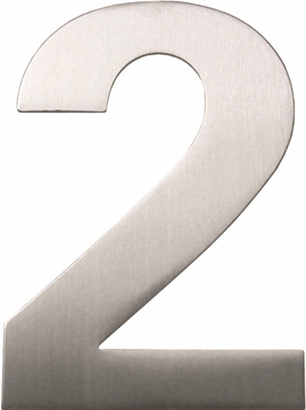 Afbeeldingen van Oxloc Huisnummer 2 , 120 mm, rvs