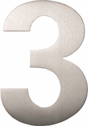 Afbeeldingen van Oxloc Huisnummer 3 , 120 mm, rvs