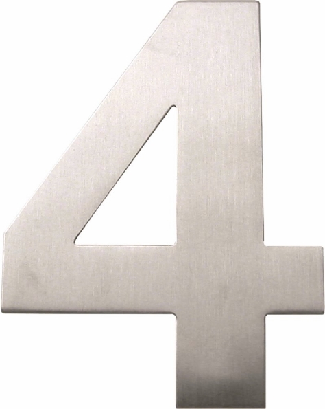 Afbeeldingen van Oxloc Huisnummer 4 , 120 mm, rvs