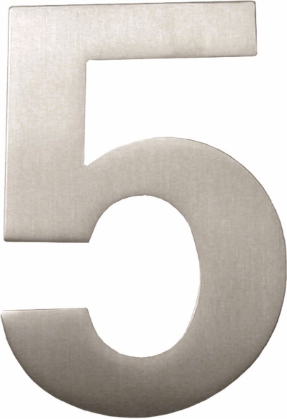 Afbeeldingen van Oxloc Huisnummer 5 , 120 mm, rvs
