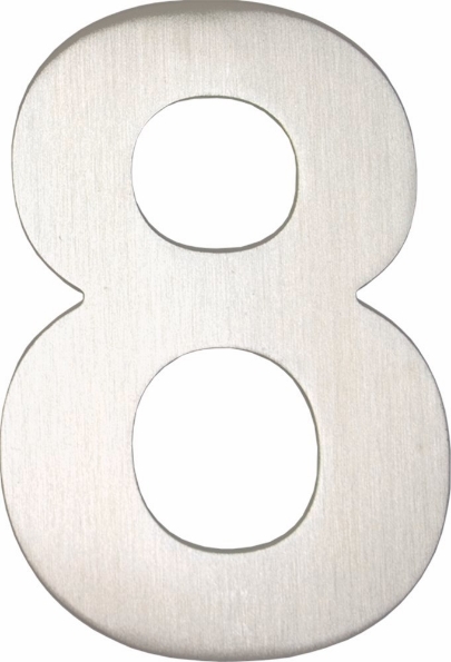 Afbeeldingen van Oxloc Huisnummer 8  , 120 mm, rvs