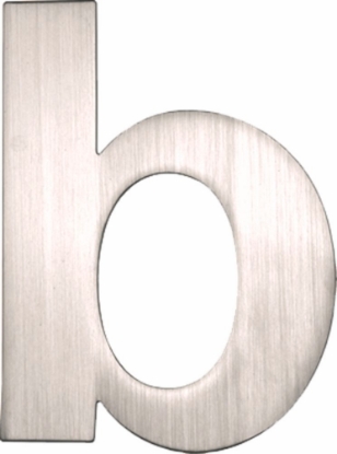 Afbeeldingen van Oxloc Huisnummer B , 120 mm, rvs