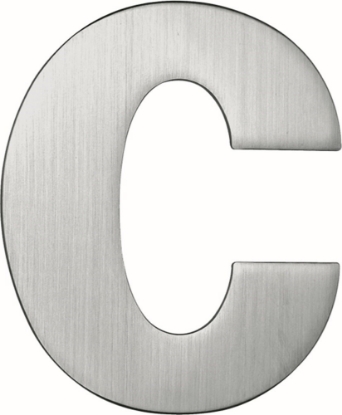 Afbeeldingen van Oxloc Huisnummer C , 120 mm, rvs